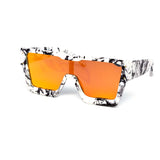 12 Pack: Chunky Matter Marble Stone Flat-top Mirror Wholesale Sunglasses
