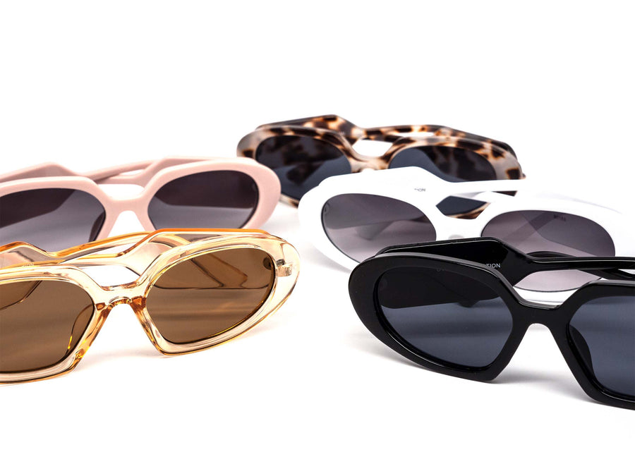12 Pack: Chunky Oval Lucky Sally Gradient Fashion Wholesale Sunglasses