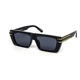 12 Pack: Super Retro Flat Chunky Gold Accent Wholesale Sunglasses