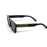 12 Pack: Super Retro Flat Chunky Gold Accent Wholesale Sunglasses