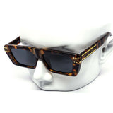 12 Pack: Super Retro Flat Chunky Gold Accent Wholesale Sunglasses