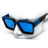 12 Pack: Oversized Beverly Square Concave Mirror Wholesale Sunglasses
