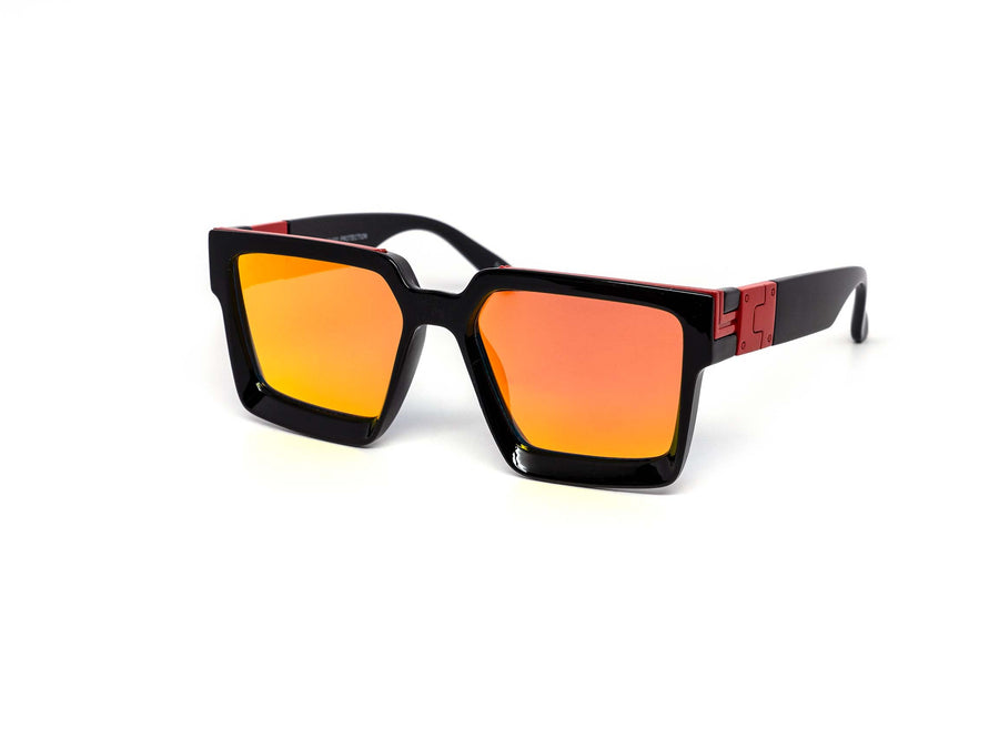 12 Pack: Oversized Beverly Square Concave Mirror Wholesale Sunglasses