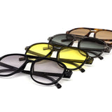 12 Pack: Simple Mini Aviator Color Gradient Wholesale Sunglasses