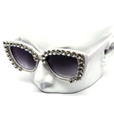 12 Pack: Rhinestone Kitty Drip Gradient Wholesale Sunglasses
