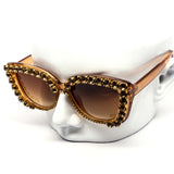 12 Pack: Rhinestone Kitty Drip Gradient Wholesale Sunglasses