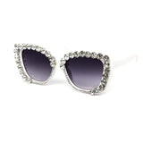 12 Pack: Rhinestone Kitty Drip Gradient Wholesale Sunglasses