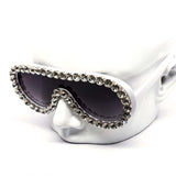 12 Pack: Rhinestone Aviator Drip Gradient Wholesale Sunglasses