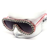 12 Pack: Rhinestone Aviator Drip Gradient Wholesale Sunglasses