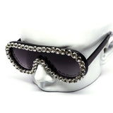12 Pack: Rhinestone Aviator Drip Gradient Wholesale Sunglasses
