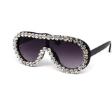 12 Pack: Rhinestone Aviator Drip Gradient Wholesale Sunglasses