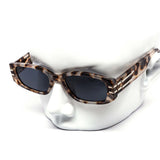 12 Pack: Future Retro Flat Chunky Gold Accent Wholesale Sunglasses
