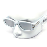 12 Pack: Future Retro Flat Chunky Gold Accent Wholesale Sunglasses