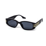 12 Pack: Future Retro Flat Chunky Gold Accent Wholesale Sunglasses