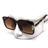 12 Pack: Oversized Posh Rimless T Rhinestone Gradient Wholesale Sunglasses