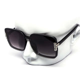 12 Pack: Oversized Posh Rimless T Rhinestone Gradient Wholesale Sunglasses