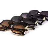 12 Pack: Oversized Posh Rimless T Rhinestone Gradient Wholesale Sunglasses