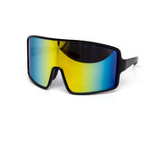 12 Pack: Full frame Oversized Sports Shield Mirror Wholesale Sunglasses