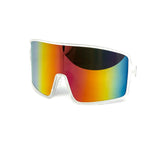 12 Pack: Full frame Oversized Sports Shield Mirror Wholesale Sunglasses