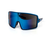 12 Pack: Full frame Oversized Sports Shield Mirror Wholesale Sunglasses