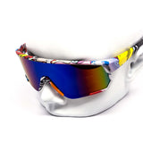 12 Pack: Anime Sports Shield Burnt Mirror Wholesale Sunglasses