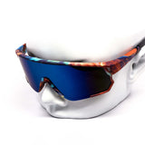 12 Pack: Anime Sports Shield Burnt Mirror Wholesale Sunglasses