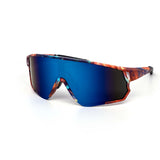 12 Pack: Anime Sports Shield Burnt Mirror Wholesale Sunglasses