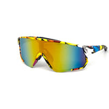 12 Pack: Anime Sports Shield Burnt Mirror Wholesale Sunglasses