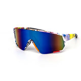 12 Pack: Anime Sports Shield Burnt Mirror Wholesale Sunglasses