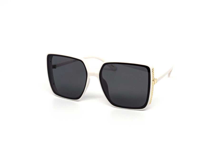 12 Pack: Oversized Square Gold Accent Wholesale Sunglasses