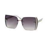 12 Pack: Rhinestone Side Speckle Blade Gradient Wholesale Sunglasses