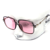 12 Pack: Minimal Oversized Square Infinity Crest Wholesale Sunglasses