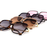 12 Pack: Minimal Oversized Square Infinity Crest Wholesale Sunglasses