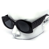 12 Pack: Trendy Oversized Oval Chunky Fashion Wholesale Sunglasses