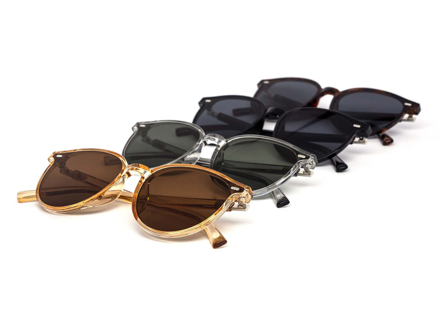 12 Pack: Modern Retro Risky Biz Round Wholesale Sunglasses