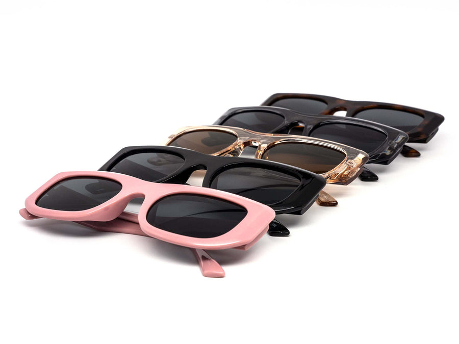 12 Pack: Silvia Chunky Looker Assorted Wholesale Sunglasses