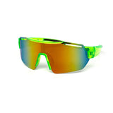 12 Pack: Modern Sports Shield Performance Burnt Mirror Wholesale Sunglasses