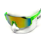 12 Pack: Future Sports Shield Performance Burnt Mirror Wholesale Sunglasses
