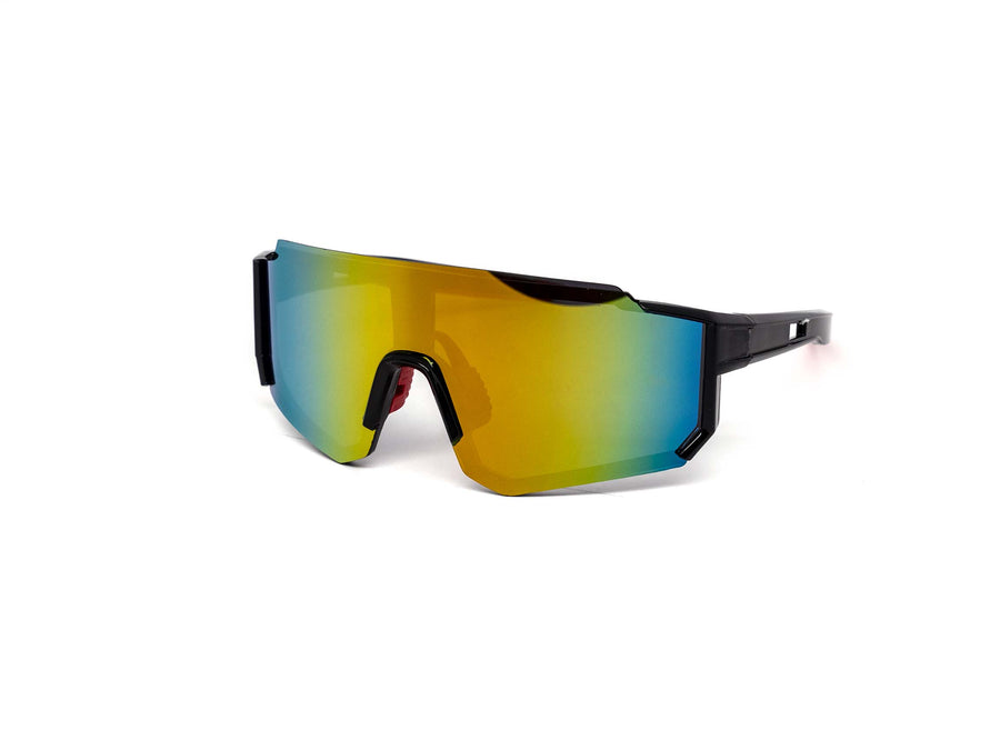 12 Pack: Future Sports Shield Performance Burnt Mirror Wholesale Sunglasses