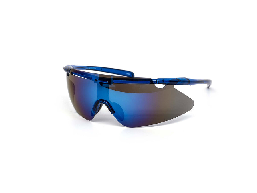 12 Pack: Sleek Sports Shield Performance Burnt Mirror Wholesale Sunglasses
