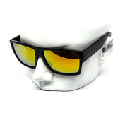 12 Pack: Retro Addict Oversized Chunky Flat Mirror Wholesale Sunglasses