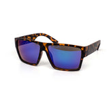12 Pack: Retro Addict Oversized Chunky Flat Mirror Wholesale Sunglasses
