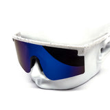 12 Pack: Oversized Sport Splatter Burnt Mirror Wholesale Sunglasses