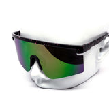 12 Pack: Oversized Sport Splatter Burnt Mirror Wholesale Sunglasses