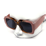 12 Pack: Lexy Oversized Chunky Two-tone Frame Wholesale Sunglasses