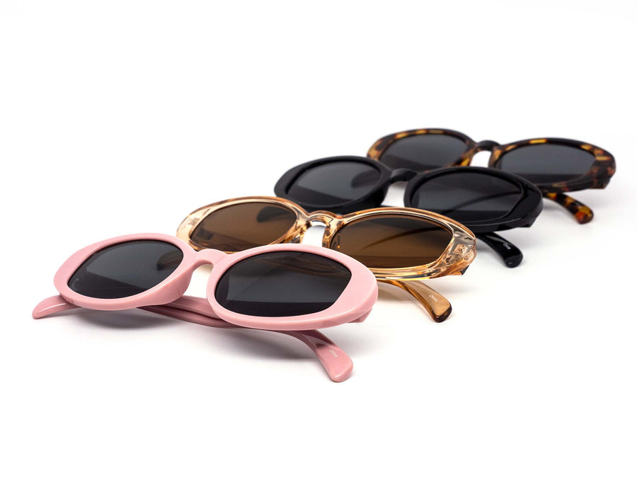 12 Pack: Trendy Oval Daily Fashion Wholesale Sunglasses