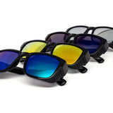 12 Pack: Kush Vented Blinker Square Mirror Aviator Wholesale Sunglasses