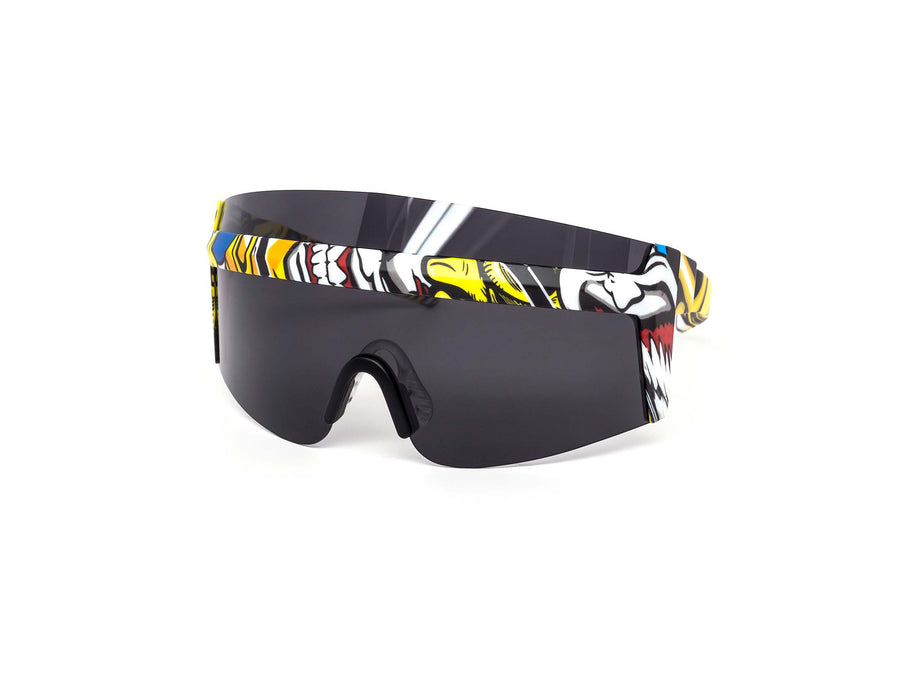 12 Pack: Anime Naruto Shield Burnt Mirror Wholesale Sunglasses