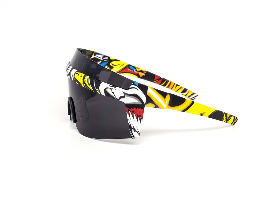 12 Pack: Anime Naruto Shield Burnt Mirror Wholesale Sunglasses