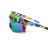 12 Pack: Anime Naruto Shield Burnt Mirror Wholesale Sunglasses